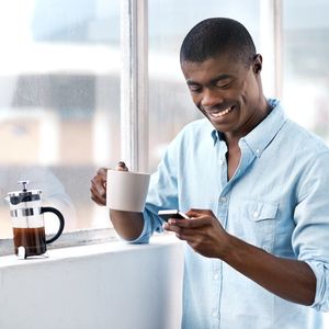 Cellphone banking content tile